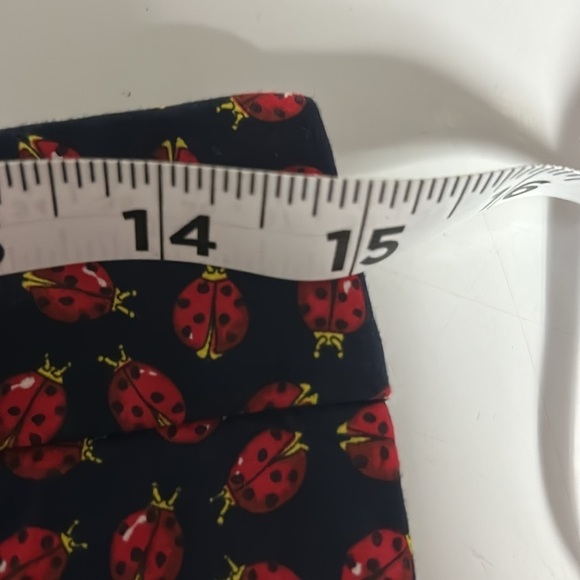 Talbots Heritage Fit Navy Blue Ladybug Print Cropped Pants -Size 4p - Picture 8 of 9